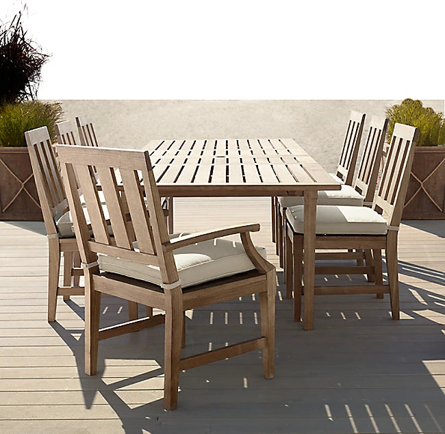 Custom Furniture Teak Dining Set Architectural Alfresco Outdoor Living Australia
