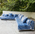 Custom Outdoor Furniture L-Shaped Garden Sofa Modern Modular Aluminum Alfresco Outdoor Living Australia