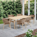 Designer Outdoor Furniture Rattan Teak Dining Set Alfresco Outdoor Living