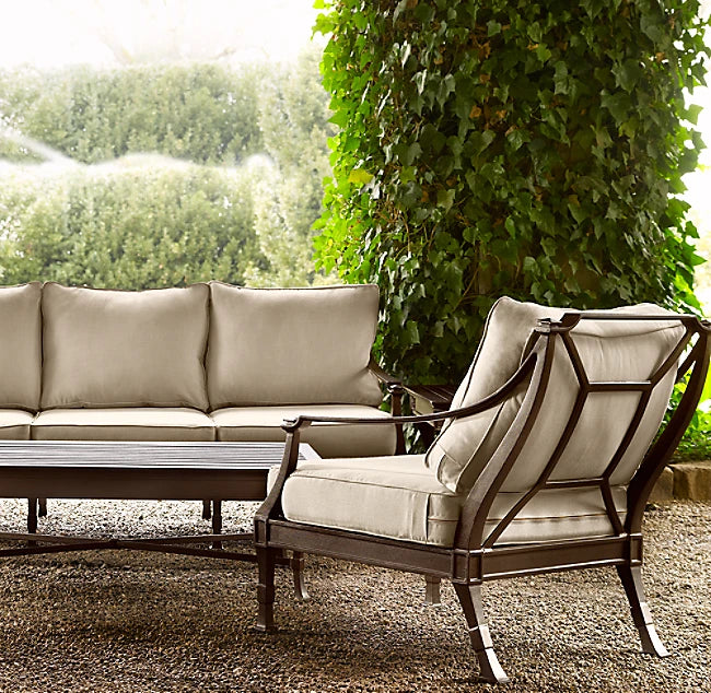 Designer Aluminum Outdoor Sofa Set Minimalist Alfresco Outdoor Living Australia