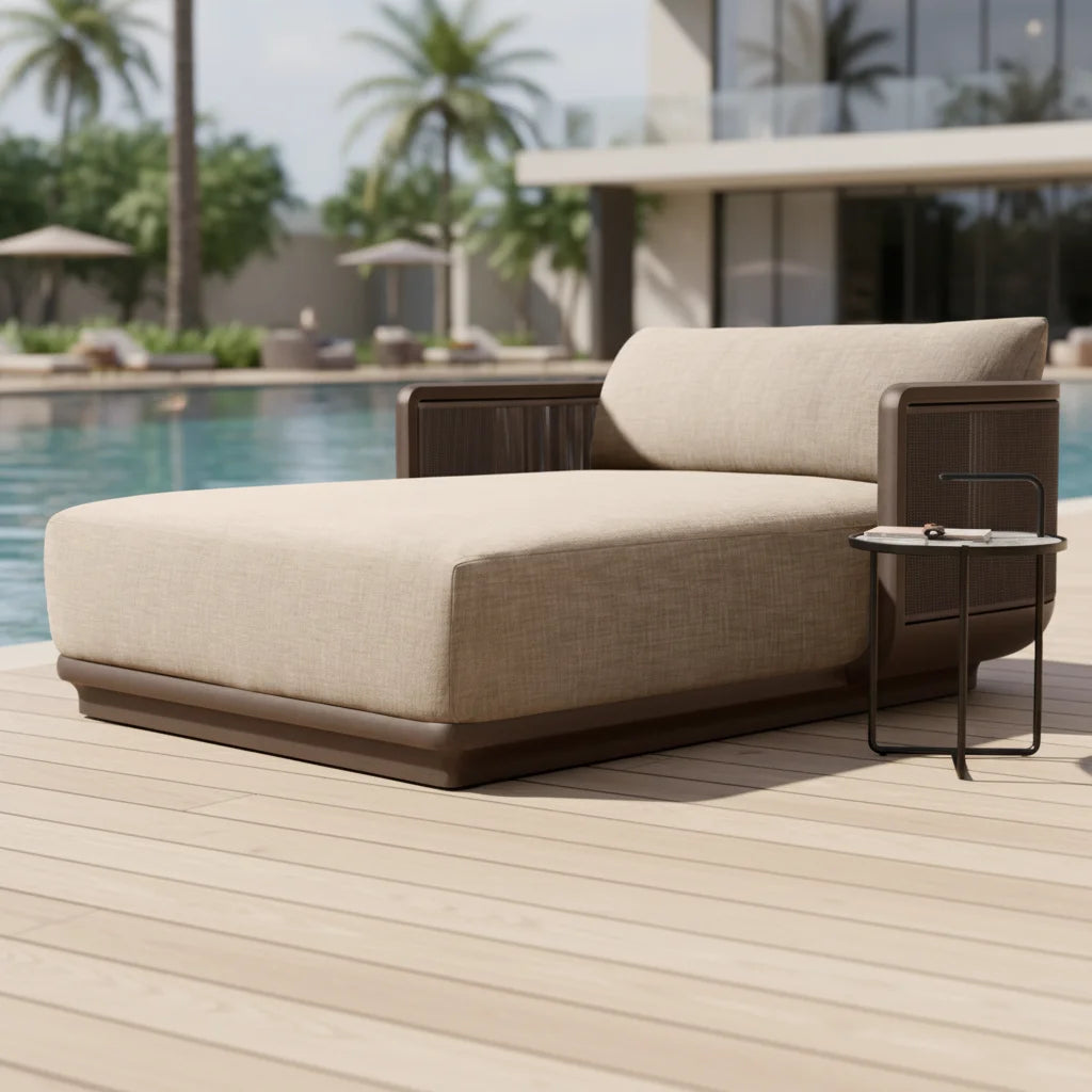 Aluminum Double Sunbed Daybed Contemporary Alfresco Outdoor Living Australia