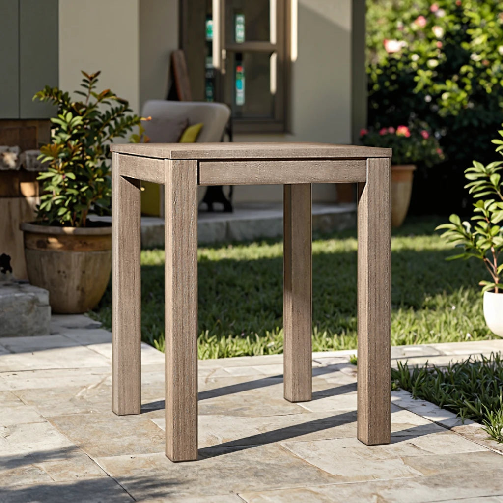 Custom Teak Dining Table Modern Square Alfresco Outdoor Living Australia