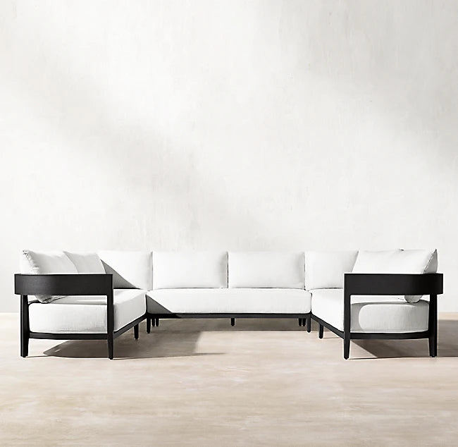 Custom Sectional Sofa Set Curved Backrest Alfresco Outdoor Living Australia