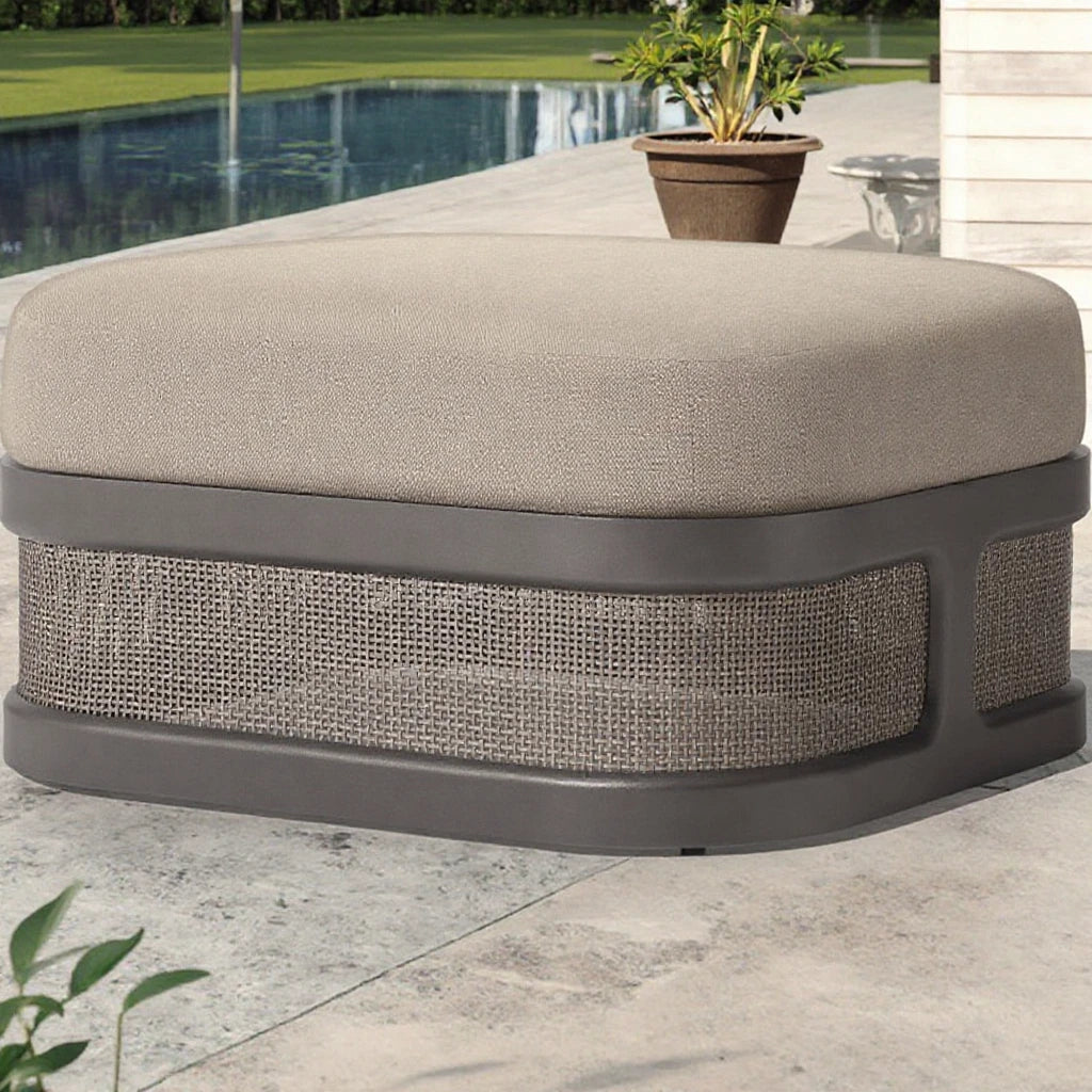 Custom Outdoor Furniture Ottoman Stool Modern Alfresco Outdoor Living Australia