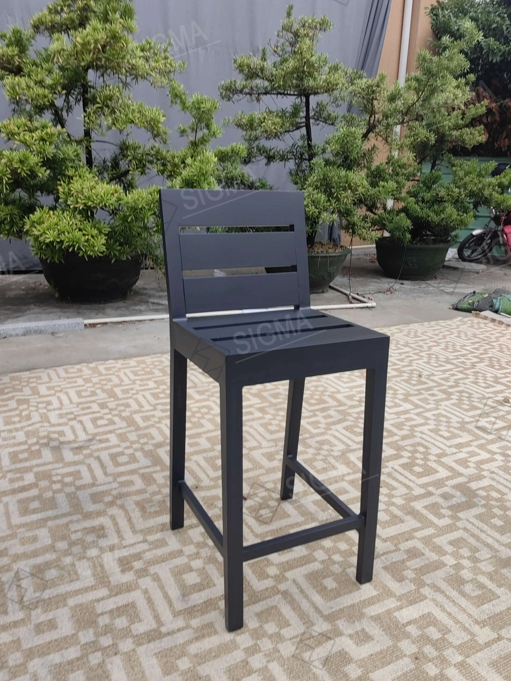 Contemporary Aluminum Outdoor Counter Stool Alfresco Outdoor Living Australia
