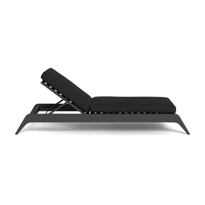 Aluminum Sun Lounger Contemporary Adjustable Alfresco Outdoor Living