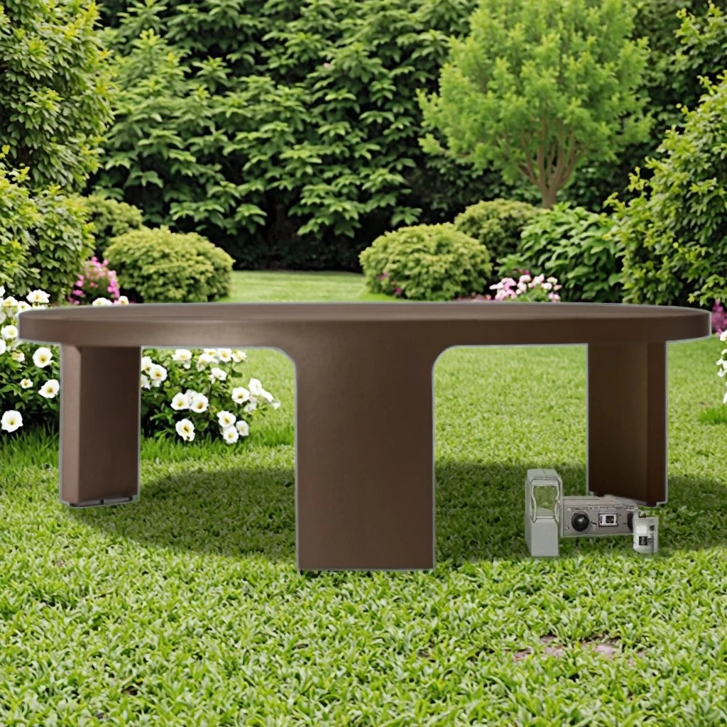 Antique Round Aluminum Table Designer Alfresco Outdoor Living Australia