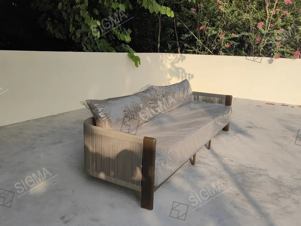 Modular Aluminum Outdoor Sofa Set Contemporary Alfresco Living