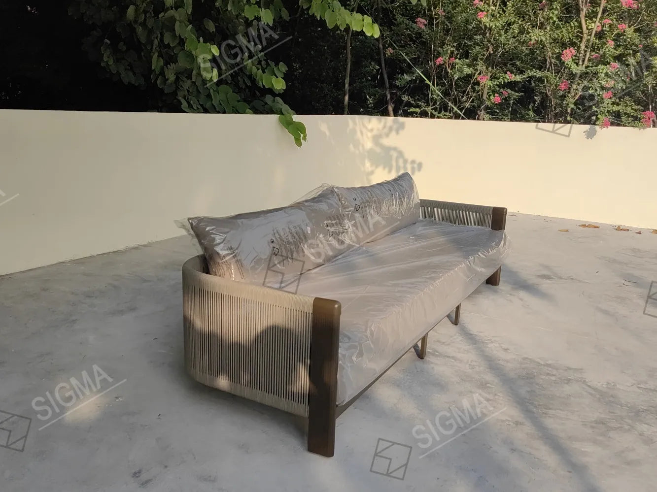 Modular Aluminum Outdoor Sofa Set Contemporary Alfresco Living