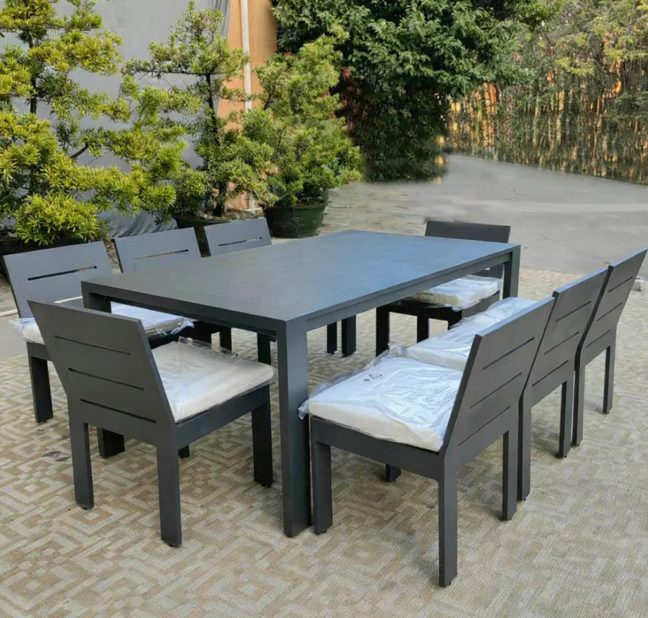 8-Seater Custom Outdoor Furniture Set Contemporary Alfresco Outdoor Living Australia