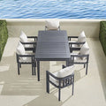 Modern Aluminum Dining Set Deep Seat Alfresco Outdoor Living Australia