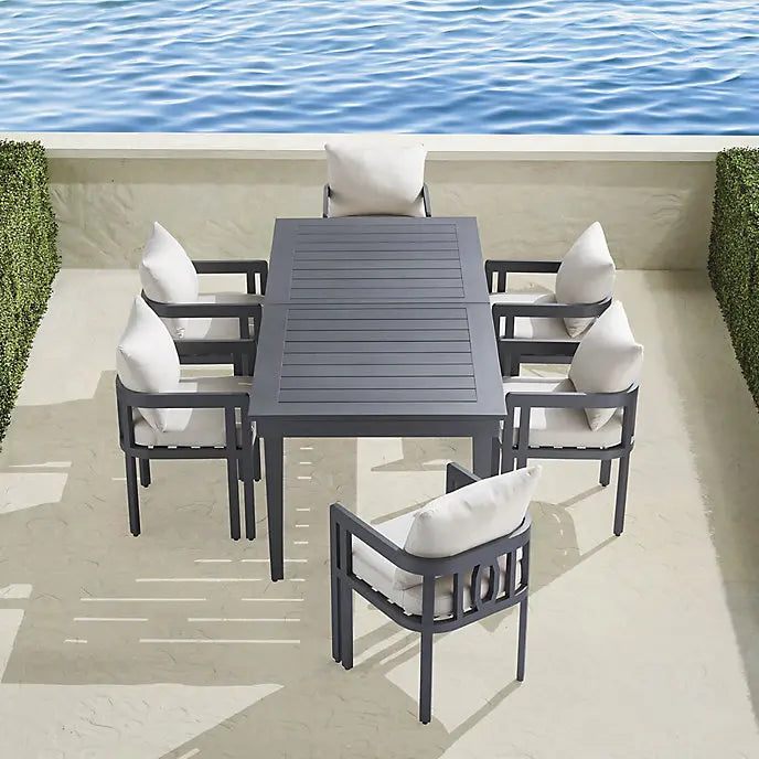 Modern Aluminum Dining Set Deep Seat Alfresco Outdoor Living Australia