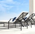Designer Sun Lounger Contemporary Aluminium Alfresco Outdoor Living Australia