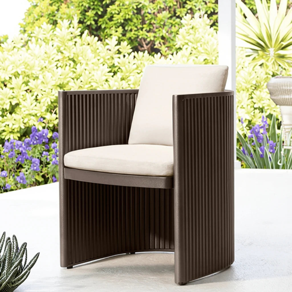 Custom Outdoor Aluminum Dining Chair Contemporary Minimalist Alfresco Outdoor Living Australia