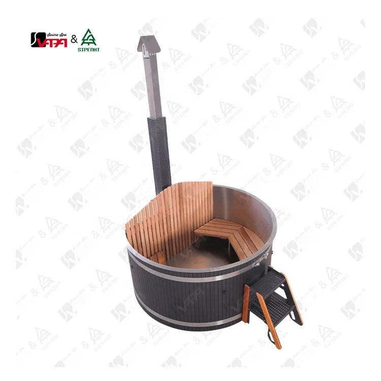 Custom Wood Burning Hot Tub Stainless Steel Alfresco Outdoor Living Australia