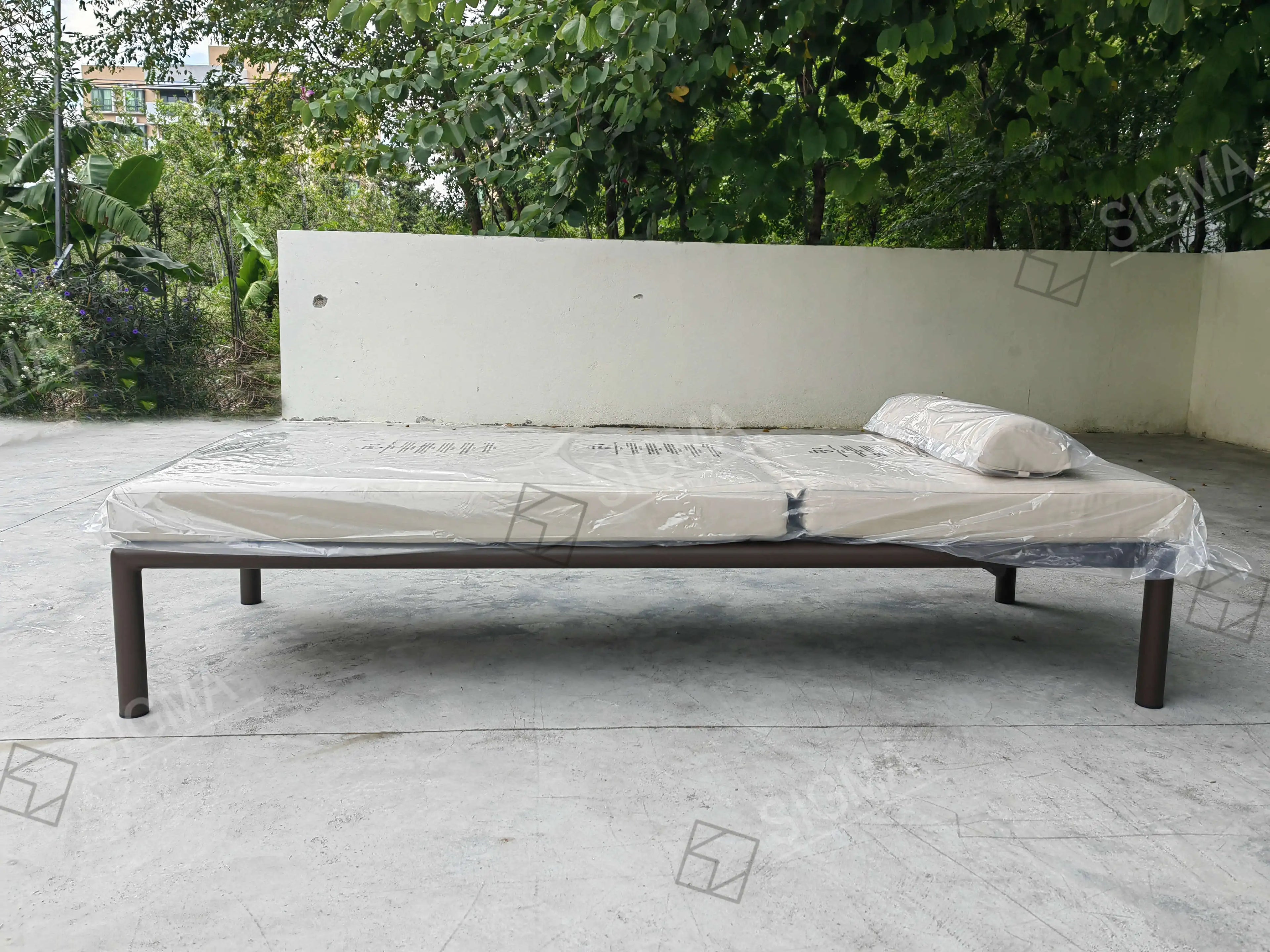 Sun Lounger Folding Contemporary Aluminium Alfresco Outdoor Living Australia