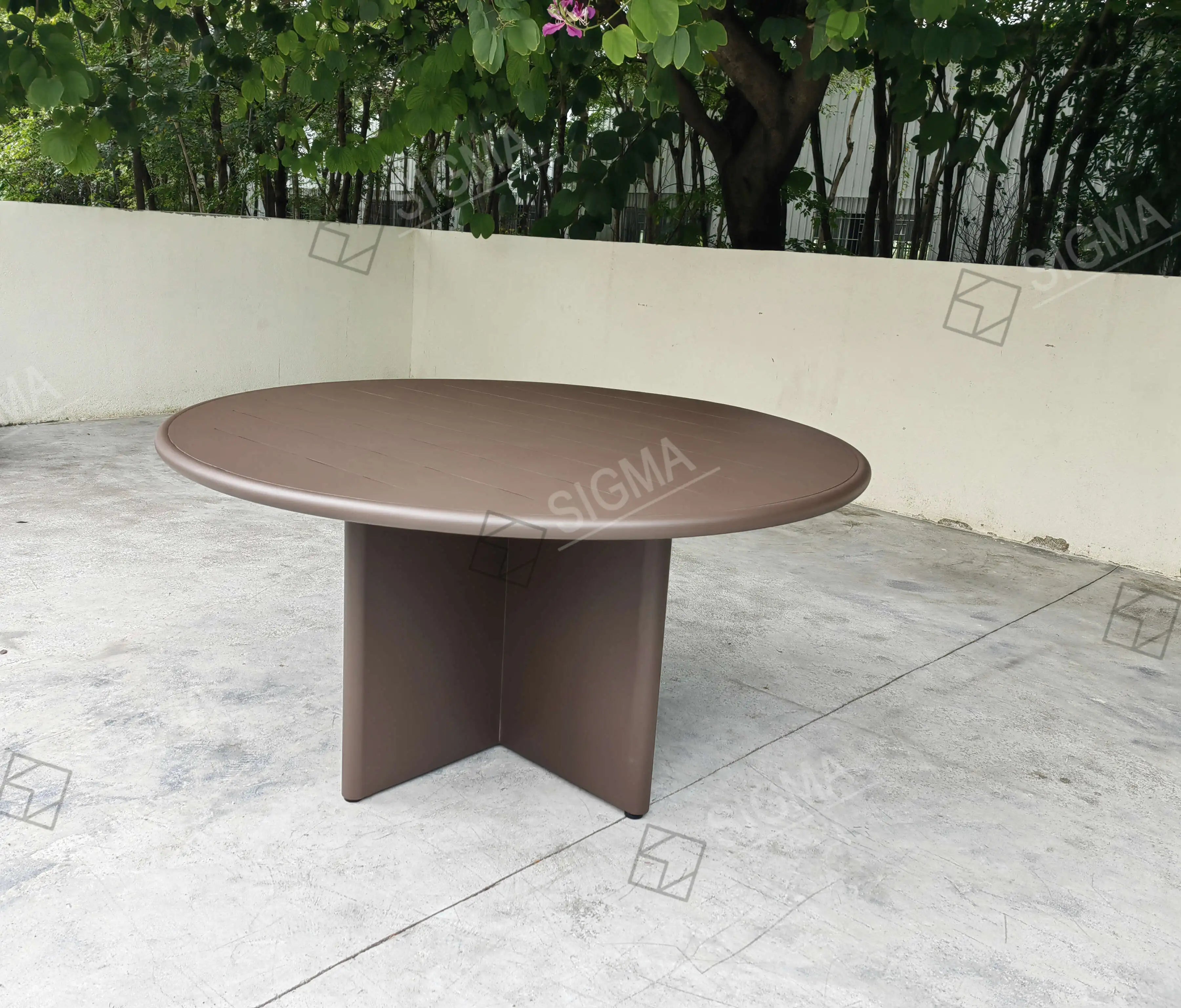 6-Seater Outdoor Dining Set Aluminum Contemporary Style Alfresco Outdoor Living Australia