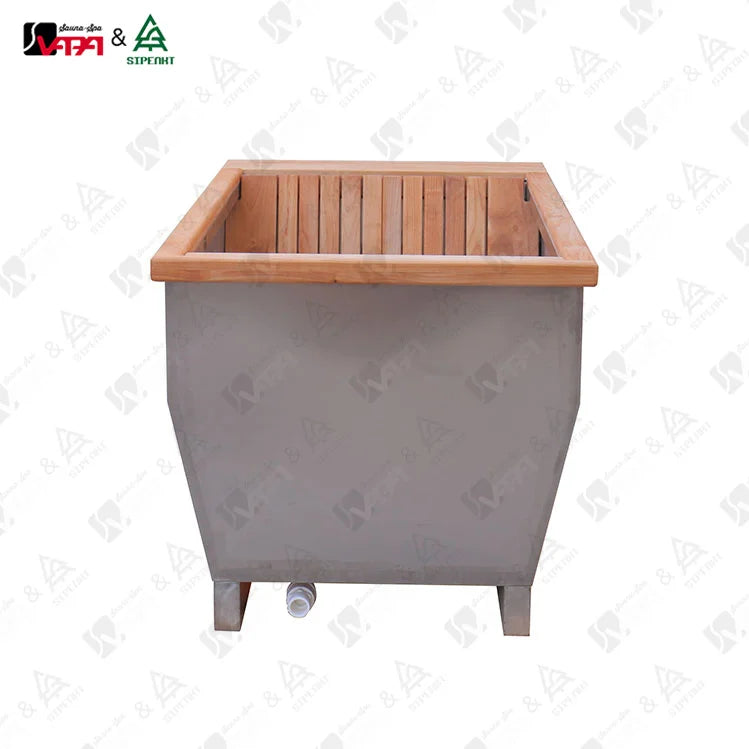 Bespoke Cold Plunge Sauna Tub Square Stainless Alfresco Outdoor Living Australia