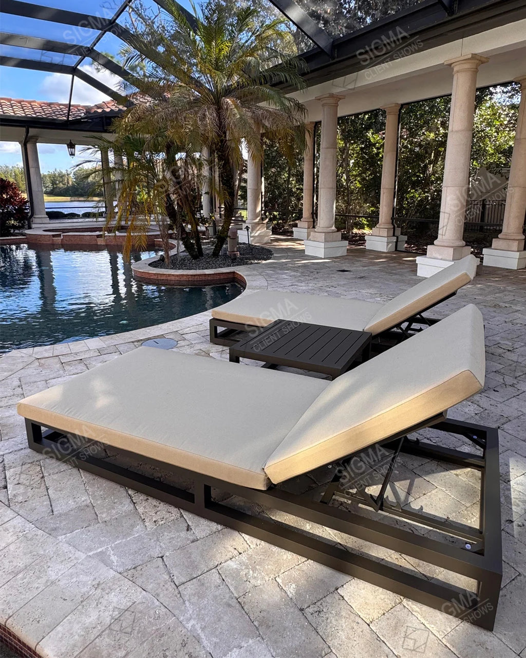 Outdoor Chaise Lounge Pool Lounger Custom Aluminium Alfresco Outdoor Living Australia