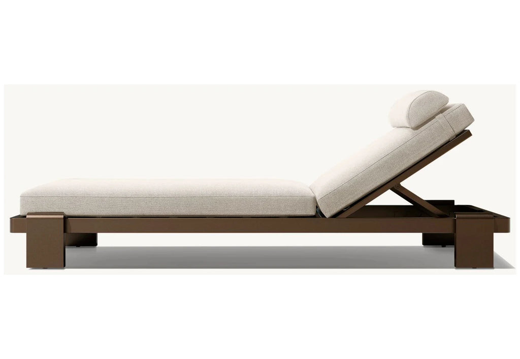 Custom Outdoor Chaise Lounge Sun Lounger Adjustable Aluminum Alfresco Outdoor Living
