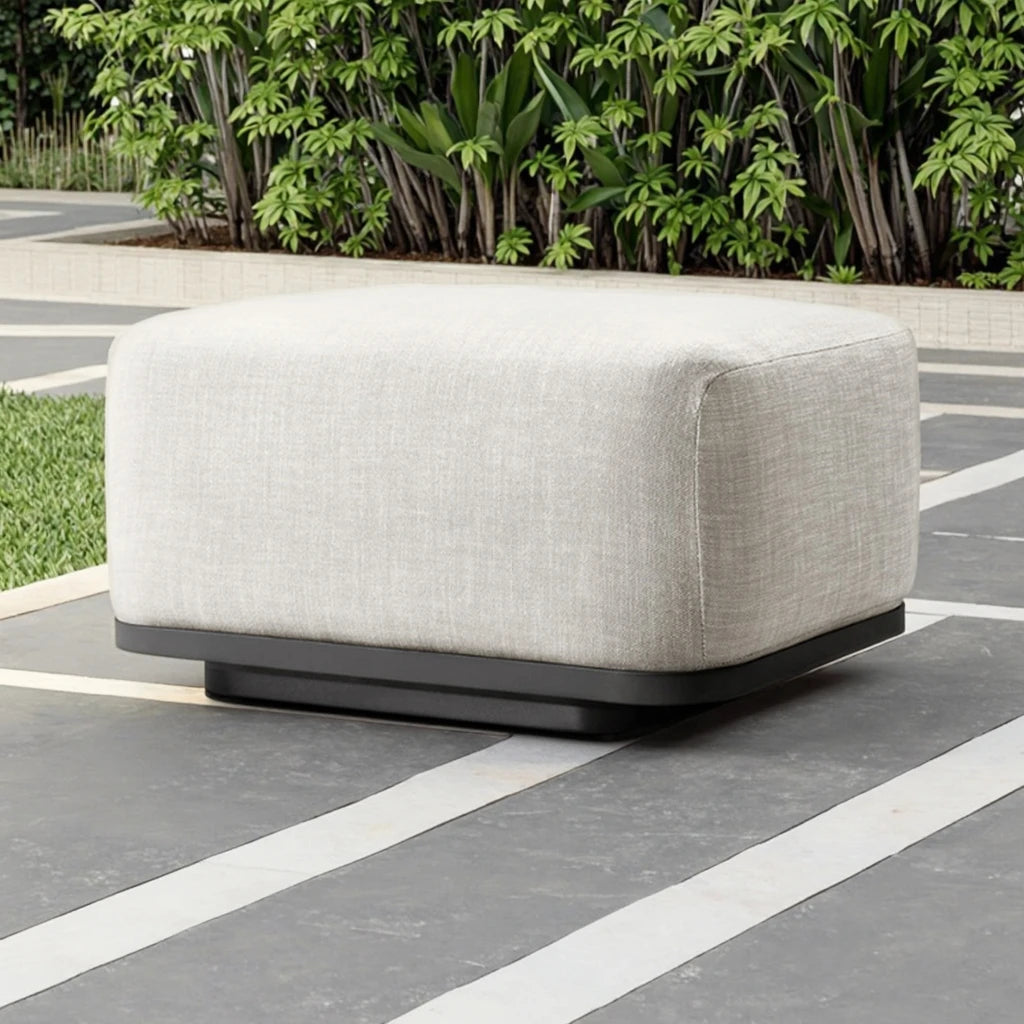 Custom Outdoor Ottoman Square Aluminum Alfresco Outdoor Living Australia