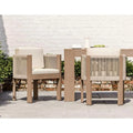 Teak Outdoor Dining Table Thick Leg Alfresco Outdoor Living Australia