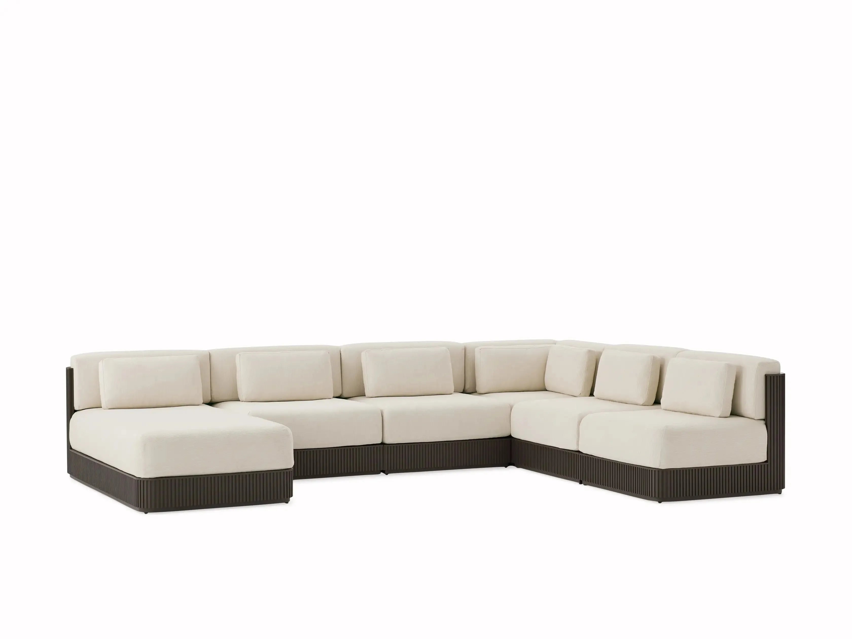 Custom Outdoor Sofa Sectional Strip Style L-Shape Alfresco Outdoor Living Australia