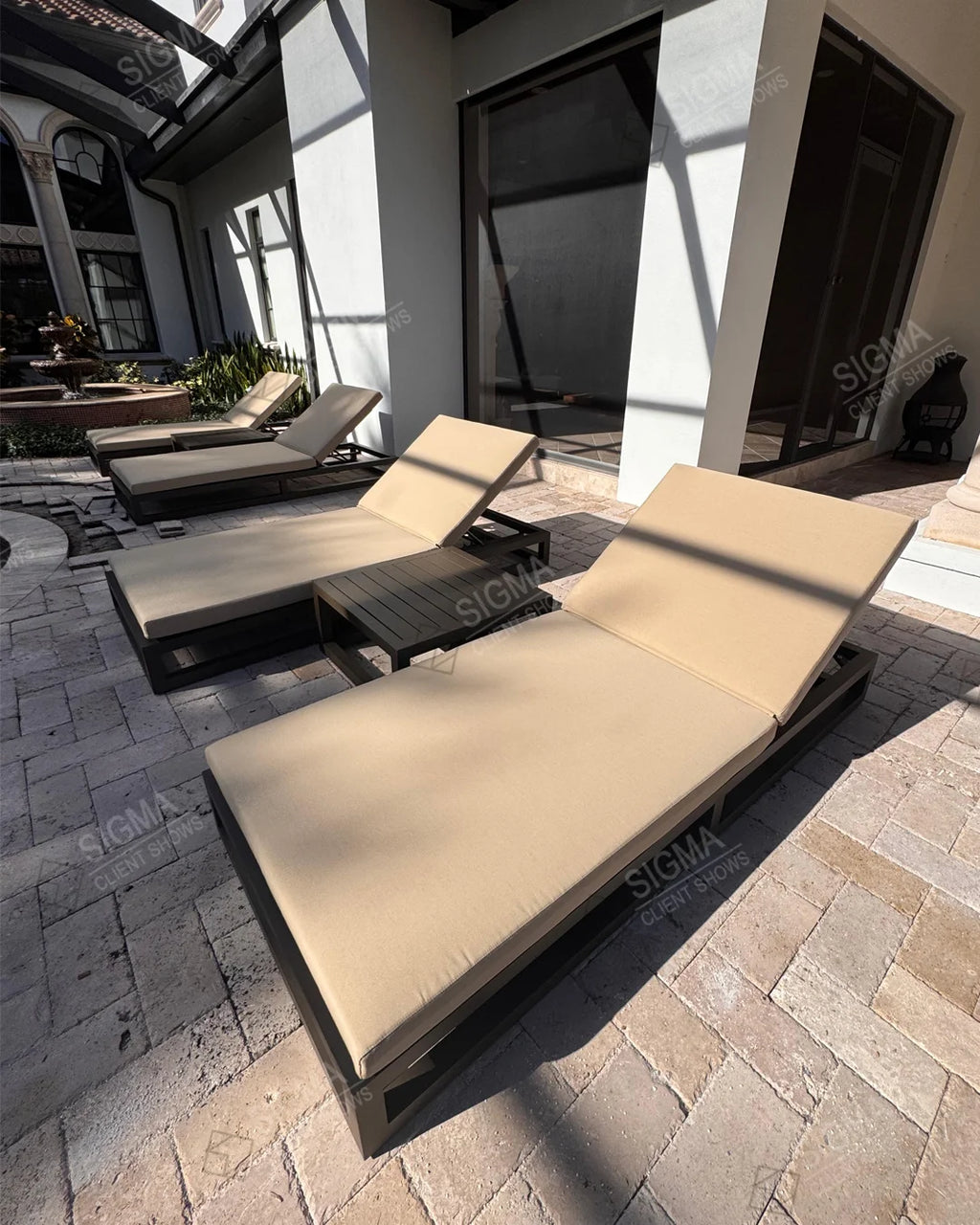 Outdoor Chaise Lounge Pool Lounger Custom Aluminium Alfresco Outdoor Living Australia