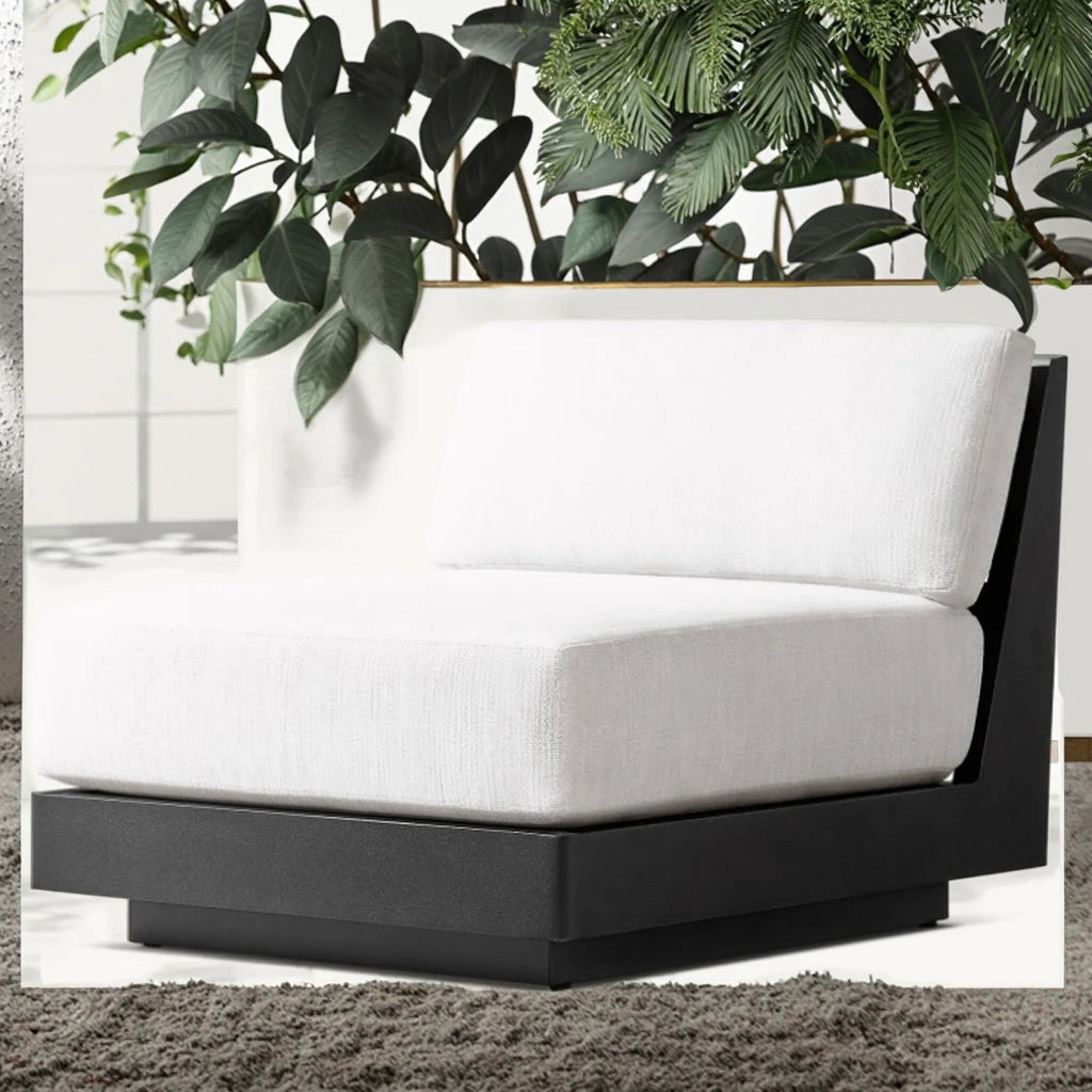 Custom Outdoor Modular Armless Sofa Aluminium Alfresco Outdoor Living Australia