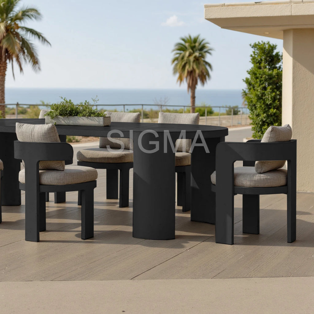 Custom Outdoor Furniture Modular Dining Set Modern Design Alfresco Outdoor Living