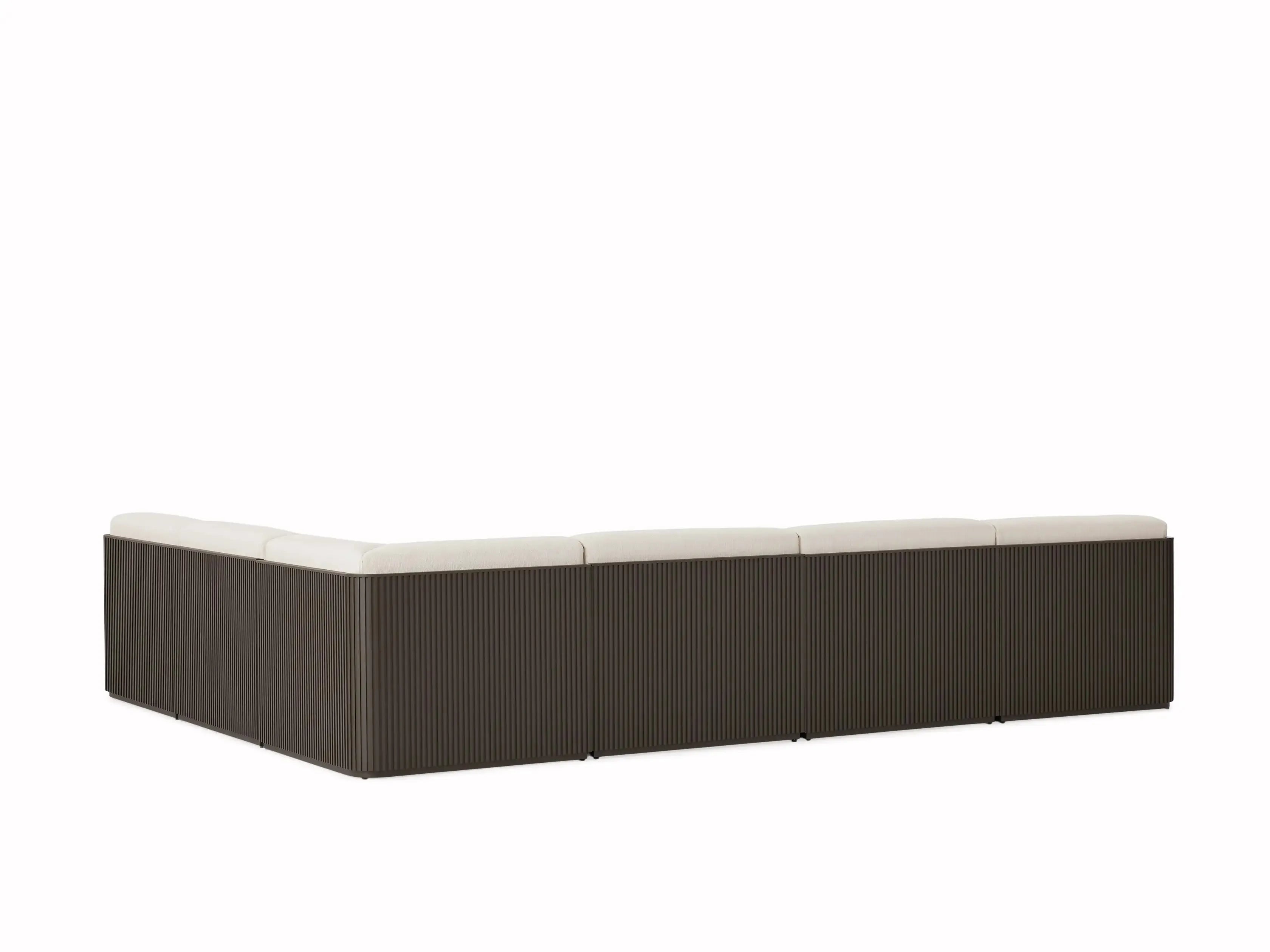 Custom Outdoor Sofa Sectional Strip Style L-Shape Alfresco Outdoor Living Australia