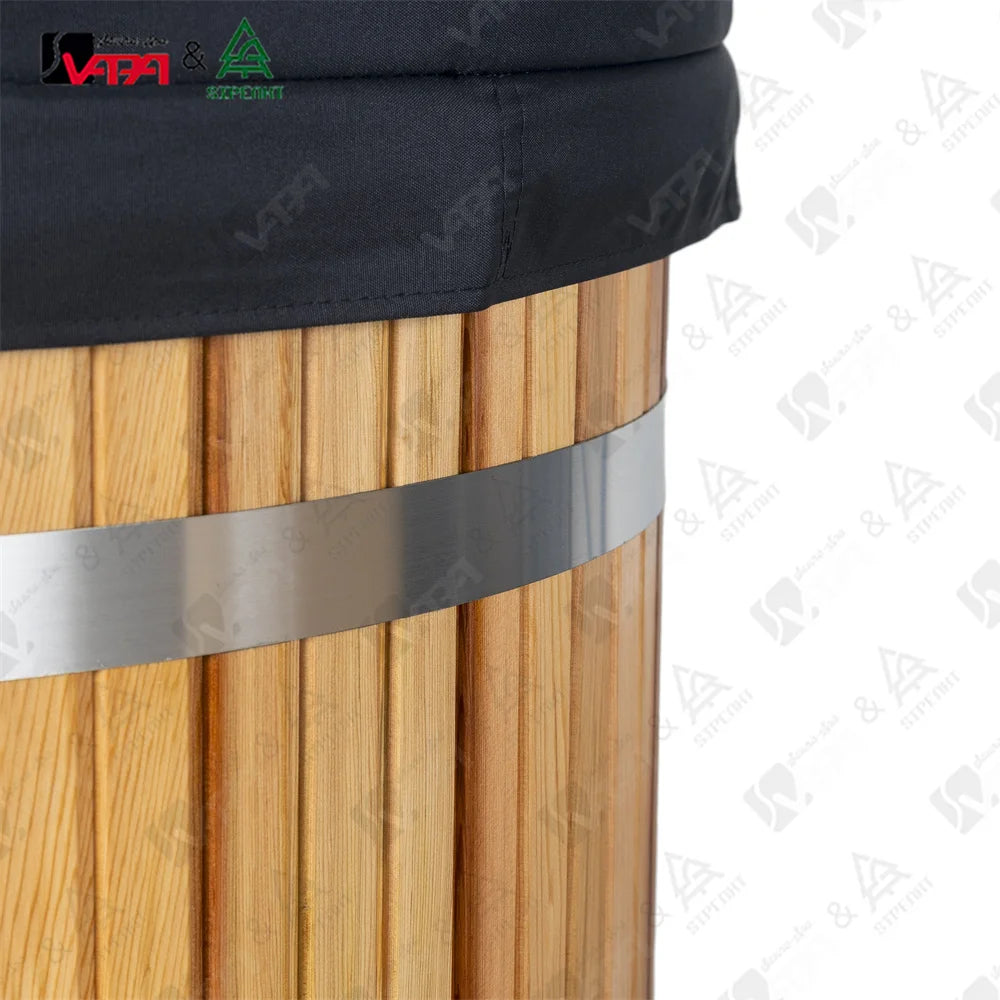 Red Cedar Cold Plunge Barrel Architectural Alfresco Outdoor Living Australia
