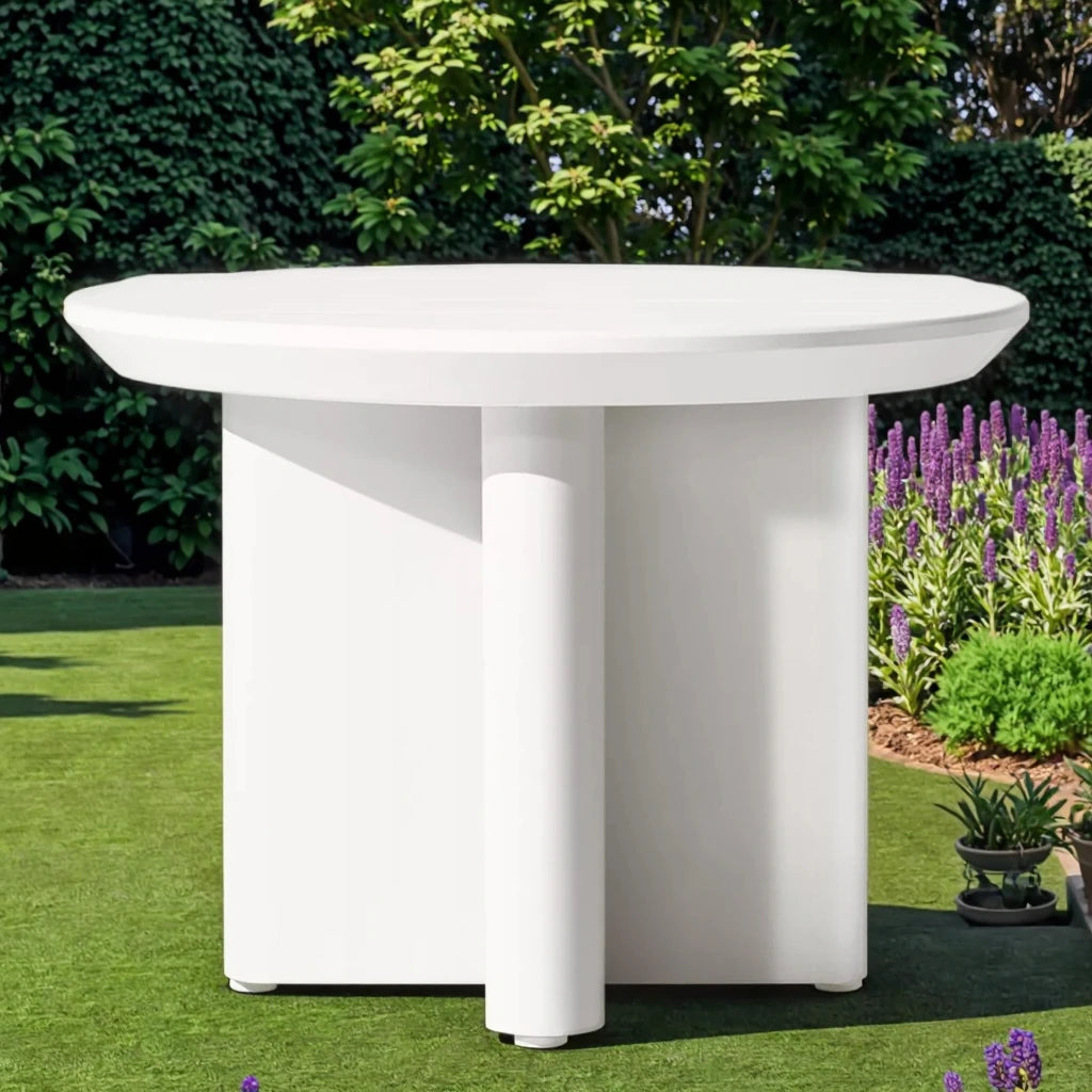 Custom Outdoor Furniture Round Side Table Aluminum Alfresco Outdoor Living Australia