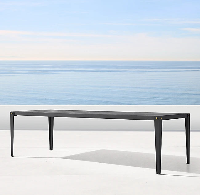Custom Outdoor Aluminum Dining Set Modern Architectural Alfresco Outdoor Living Australia