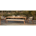 Teak Outdoor Dining Set, Sculptural Timber Style, Alfresco Outdoor Living Australia