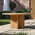 Teak Round Dining Table Solid Timber Alfresco Outdoor Living Australia