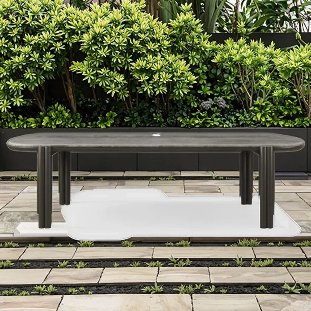 Outdoor Dining Table Slate Top Contemporary Alfresco Outdoor Living Australia