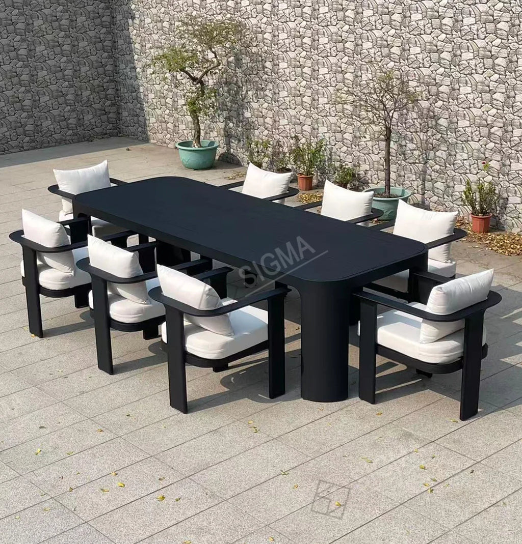 Custom 8 Seater Dining Set Modern Alfresco Outdoor Living Australia