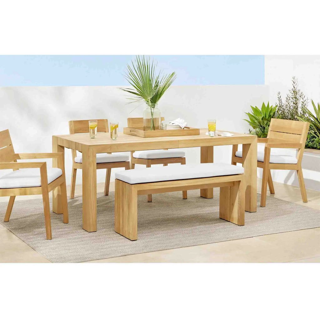 Custom 6-Seater Teak Dining Set Contemporary Alfresco Outdoor Living Australia