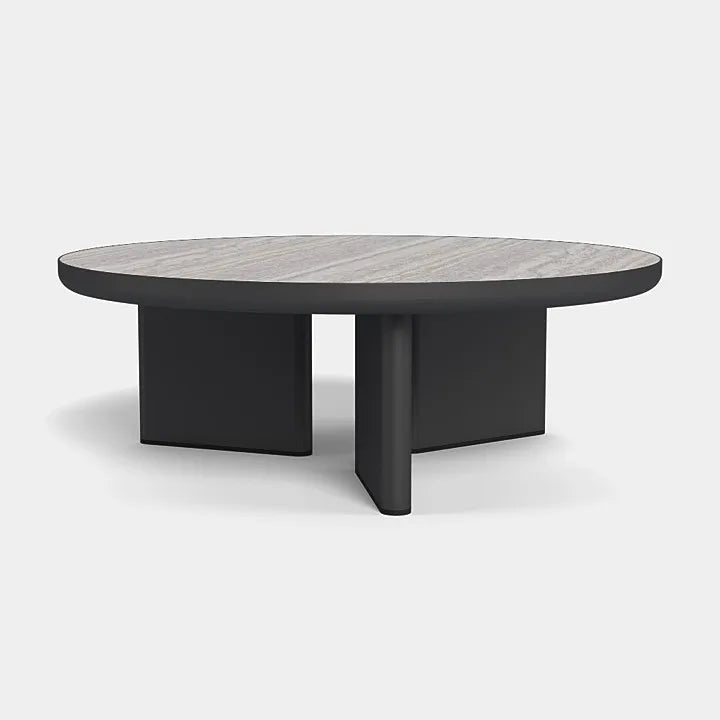 Round Coffee Table Contemporary Extruded Aluminum Furniture Alfresco Outdoor Living Australia