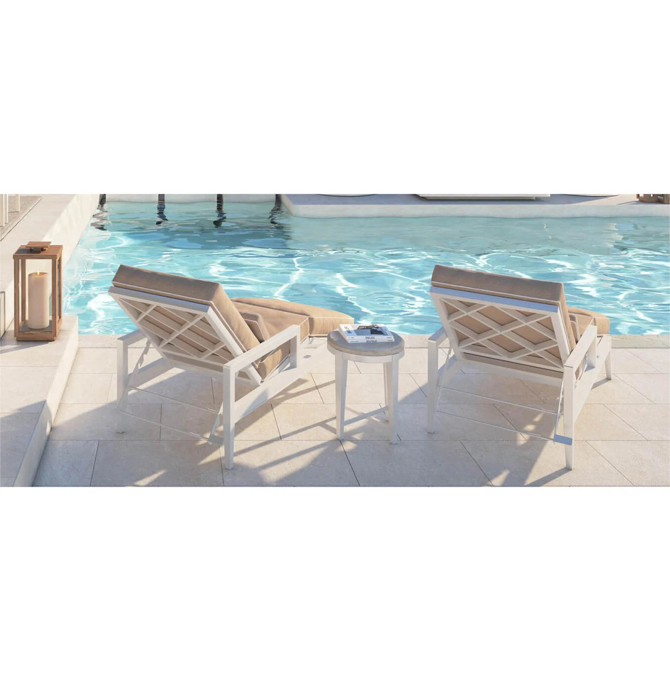 Outdoor Sun Lounger Contemporary Aluminium Alfresco Outdoor Living Australia