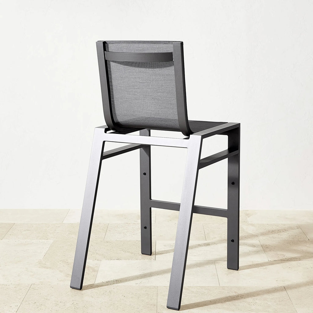 Traditional Aluminum Bar Stool Designer Outdoor Furniture Alfresco Outdoor Living
