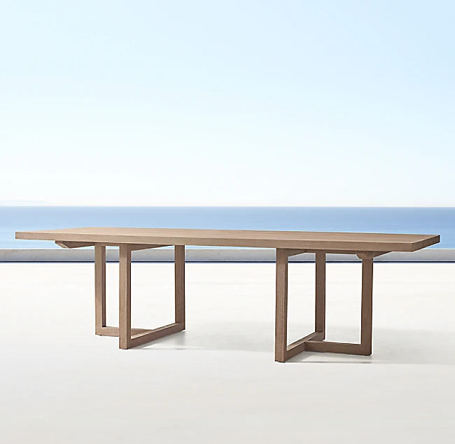Designer Teak Outdoor Dining Table Traditional Alfresco Outdoor Living Australia