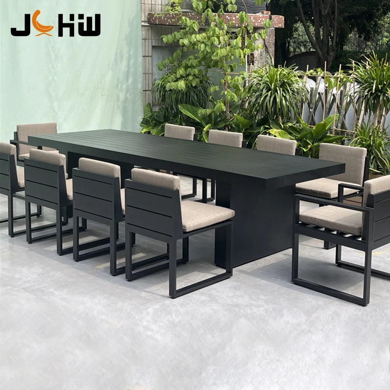 Custom Outdoor Furniture Dining Set Contemporary Aluminum Alfresco Outdoor Living Australia