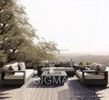 Custom Aluminum Sofa Set Contemporary Modular Alfresco Outdoor Living Australia