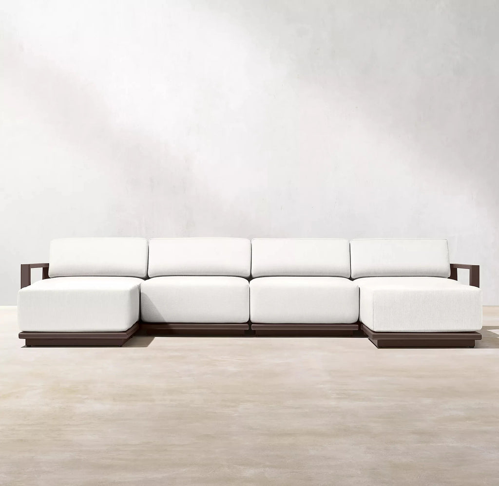 Custom Outdoor Furniture U-Shaped Sectional Traditional Alfresco Outdoor Living Australia