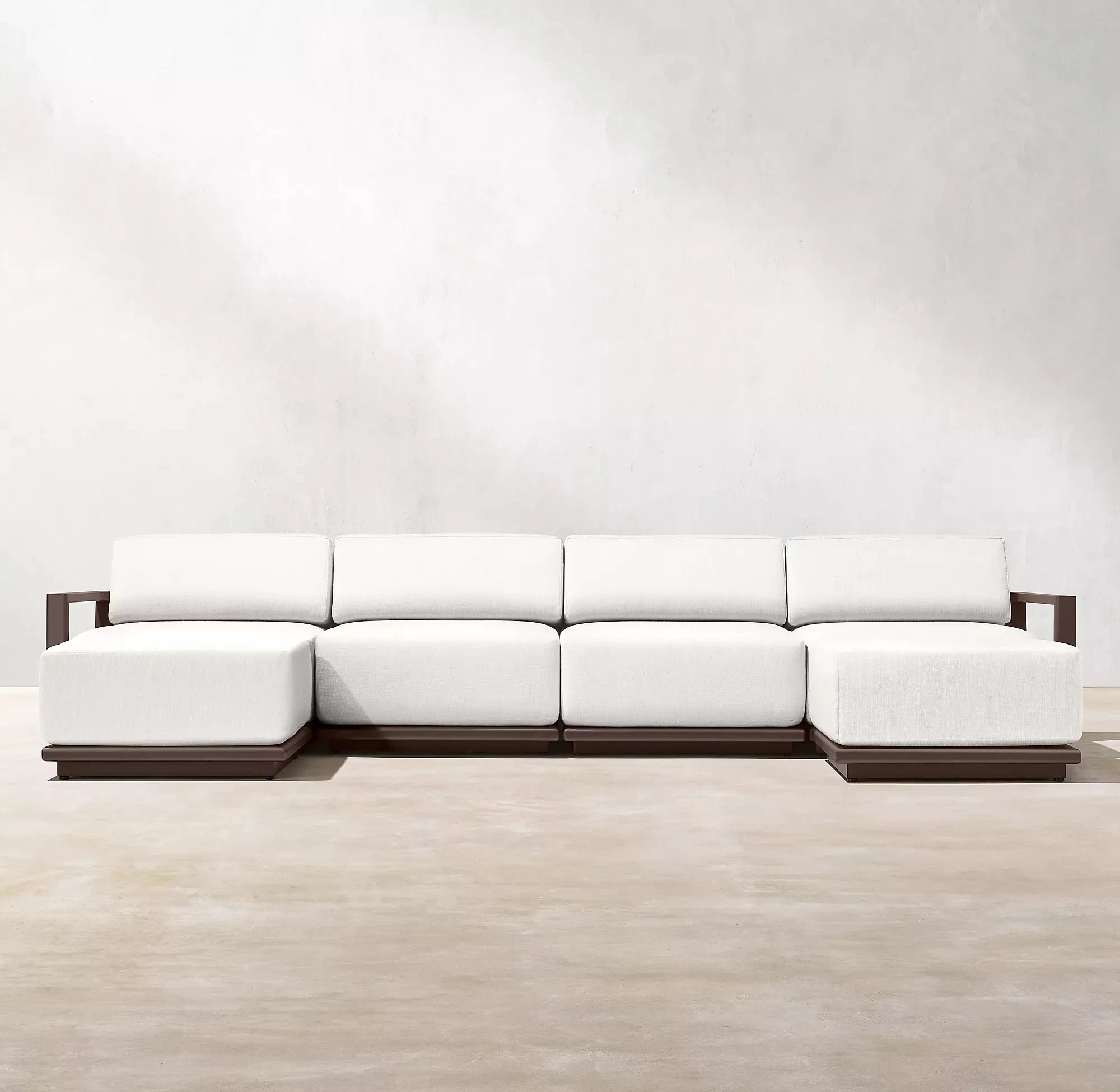 Custom Outdoor Furniture U-Shaped Sectional Traditional Alfresco Outdoor Living Australia