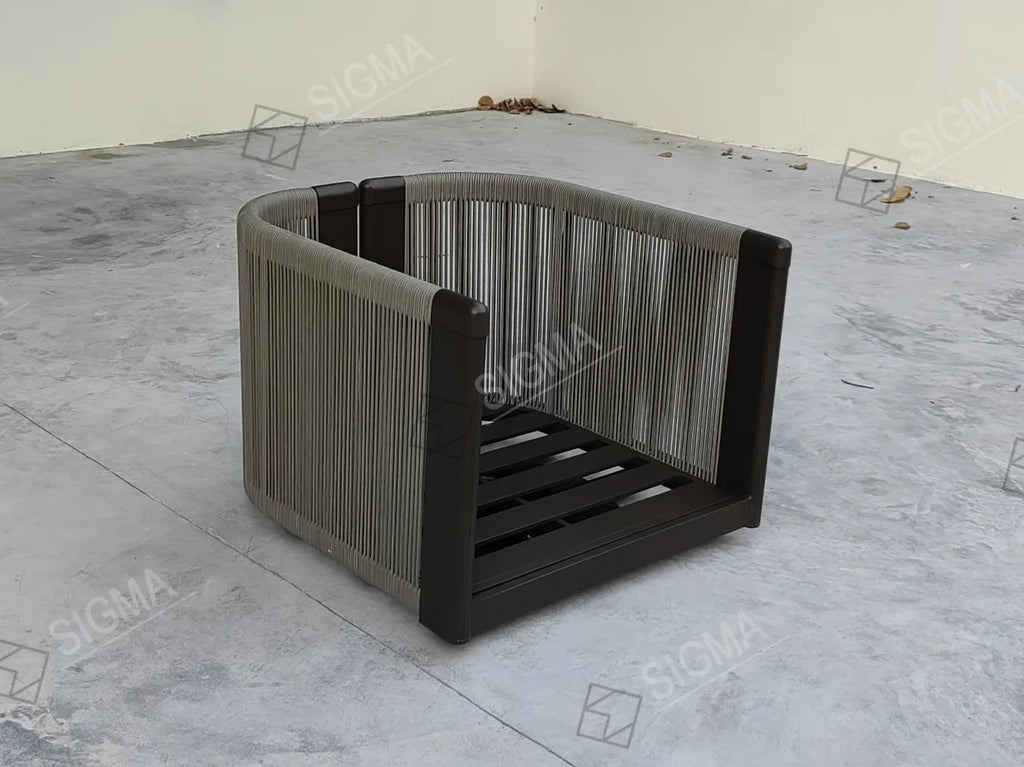 Modular Aluminum Outdoor Sofa Set Contemporary Alfresco Living