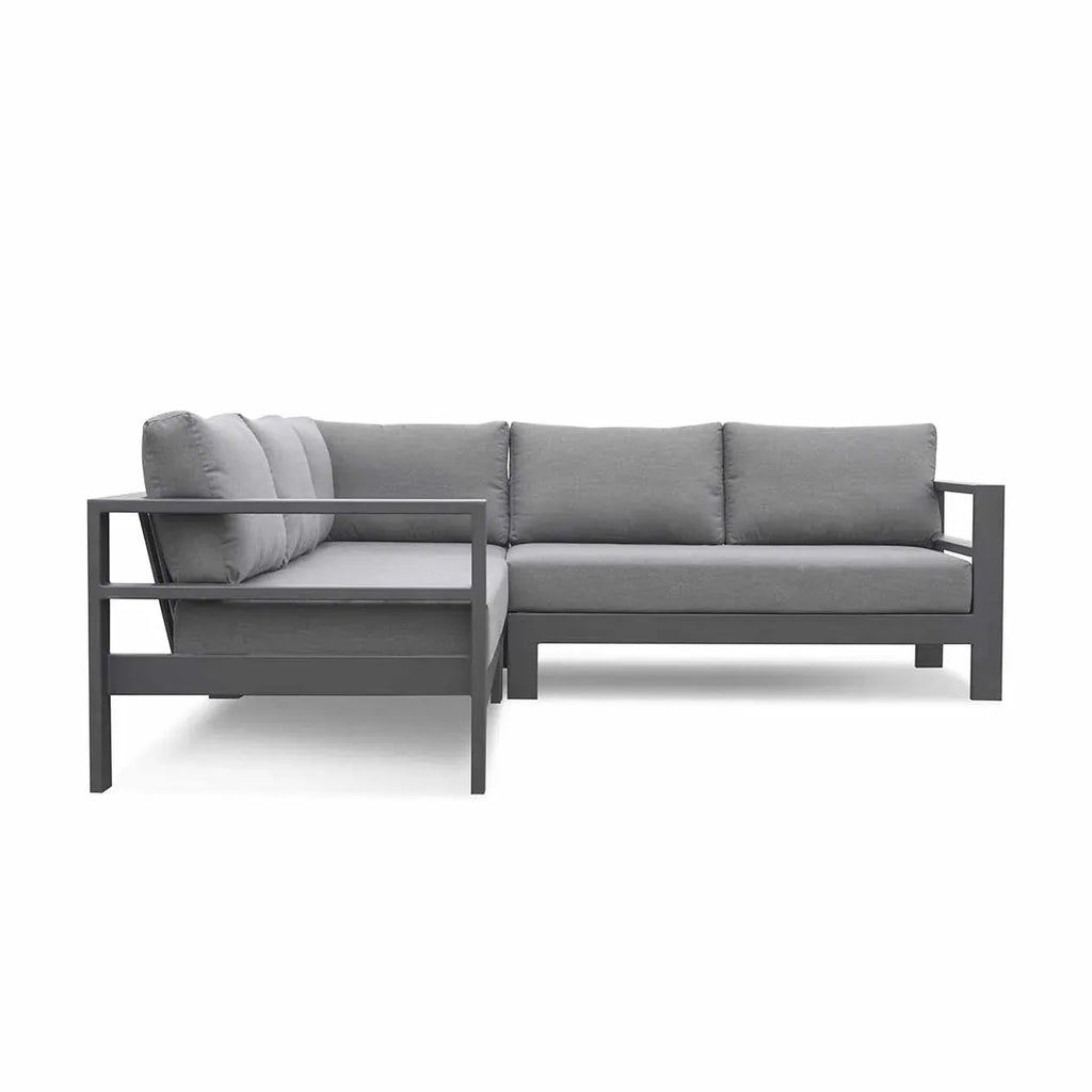 Outdoor Sectional Sofa Corner Lounge Modern Aluminum Alfresco Outdoor Living