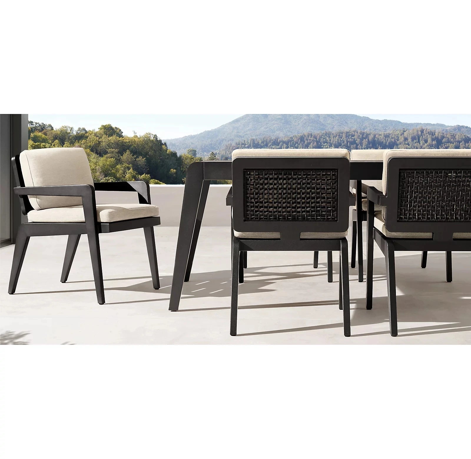 Custom Outdoor Dining Set Rope Woven Aluminium Alfresco Outdoor Living Australia